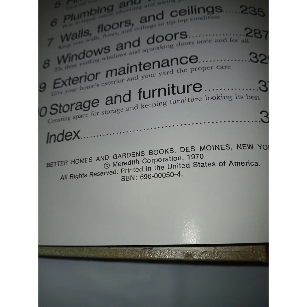 Vintage 1970 Better Homes and‎ Gardens Handyman's Book 3-Ring Binder Hardcover